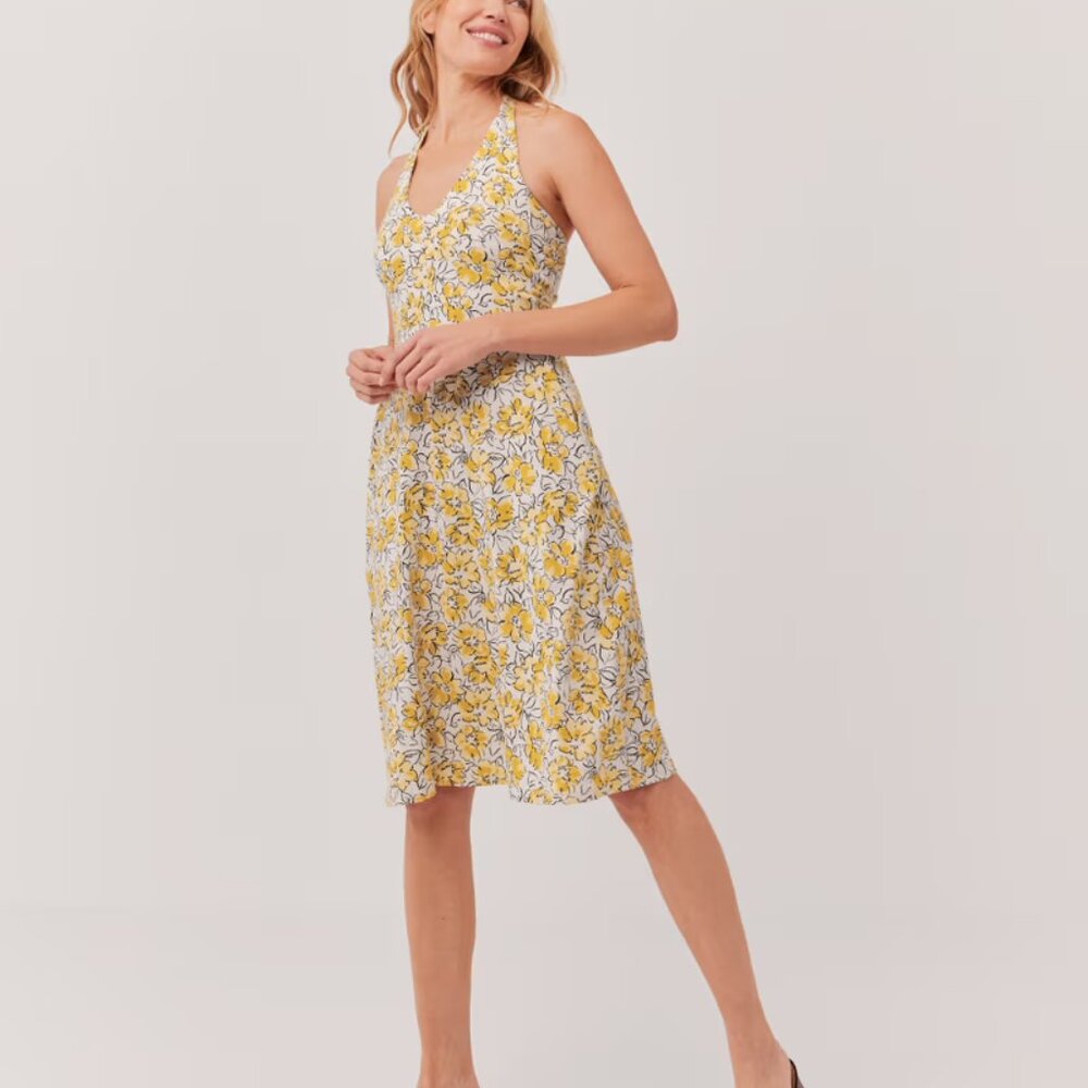 Women's Fit & Flare Halter Dress